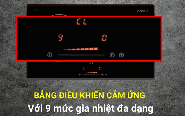 Bếp từ Cata dùng có tốt không ? Ưu nhược điểm 4 Trang bị bảng điều khiển rất ít nút bấm