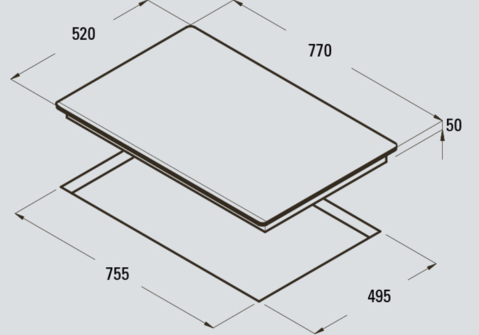 Bếp từ Cata GIGA 750 BK 5 5. Thông tin sản phẩm bếp từ Cata GIGA 750 BK