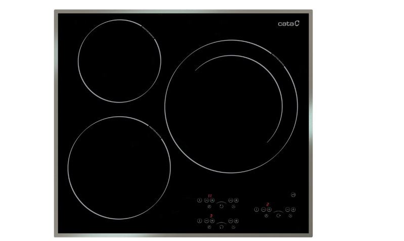 1. Bếp từ cao cấp Cata IB 633 X thiết kế với 3 vùng nấu linh hoạt