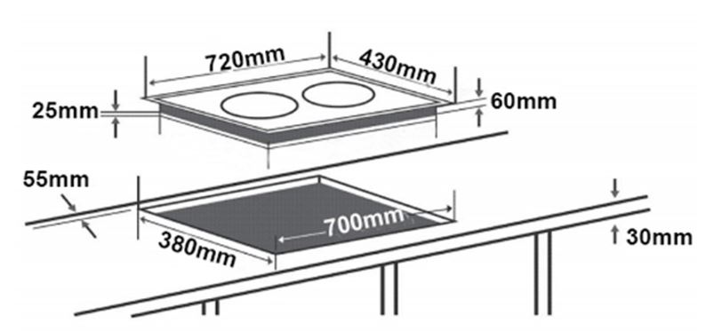 Bếp từ Chefs EH-DIH866G 8 7. Thông tin sản phẩm bếp từ Chefs Chefs EH-DIH866G