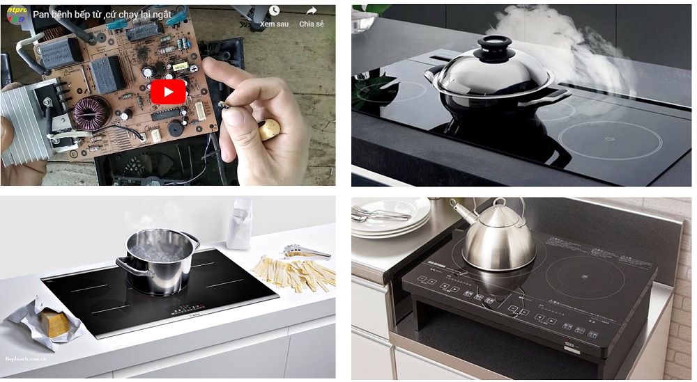 Bếp từ báo có điện sau đó tắt