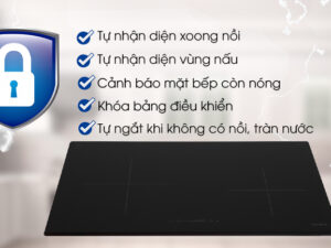 Bếp từ đôi Hafele HC-I772D 536.61.645 5 5. Bếp từ Hafele HC-I772D | Hỗ trợ các tính năng an toàn