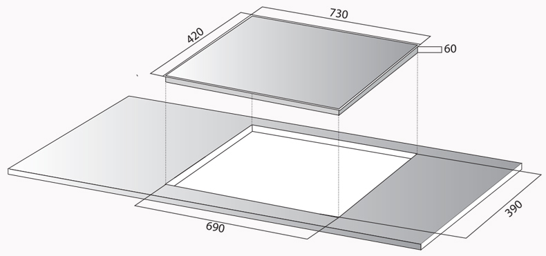 Bếp từ đôi Kocher DI-833GE 9 7. Thông số kỹ thuật của Kocher DI-833GE.