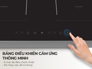 Bếp từ đôi Sunhouse SHB98-HP 4 4. Bảng điều khiển cảm ứng dễ dàng thao tác.