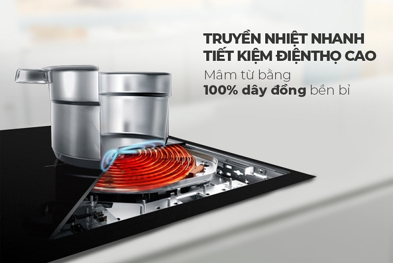 Bếp từ đôi Sunhouse SHB98-HP 8 2. Các chức năng thông minh, tiện lợi.