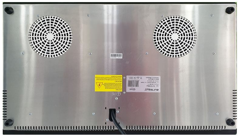 Bếp từ Eurosun EU-T210Max 11 5. Bếp từ 2 vùng nấu Eurosun sử dụng loại tôn mạ kẽm sáng bóng