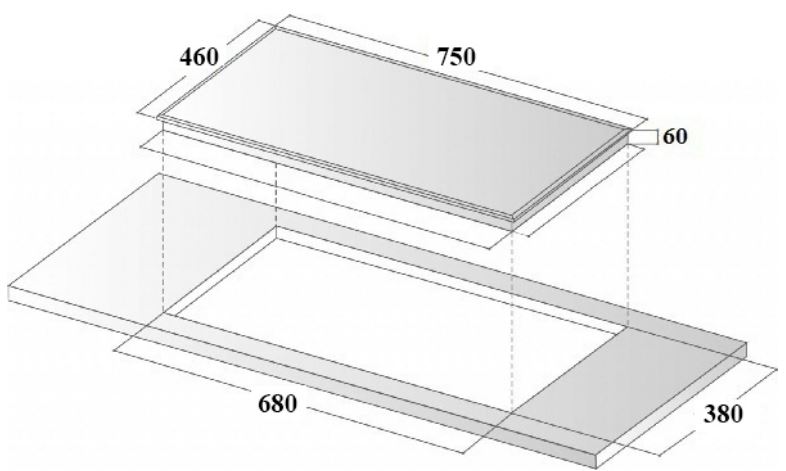 Bếp từ Eurosun EU-T892G 6 Kích thước lắp đặt bếp từ Eurosun EU-T892G