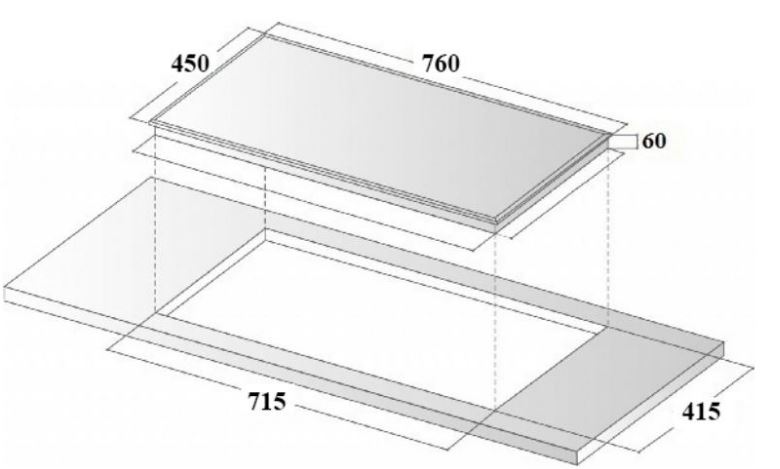 Bếp từ Eurosun EU-T897G 12 Kích thước lắp đặt bếp từ Eurosun EU-T897G