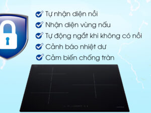 Bếp từ Hafele HC-I603D 536.61.631 5 5. Hỗ trợ các tính năng an toàn