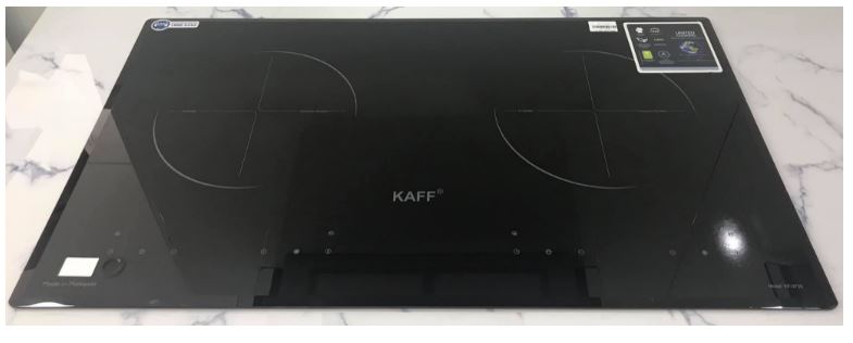 Bếp từ Kaff KF-073II 3 2. Bếp từ Kaff KF-073II sử dụng mặt kính Crystal có khả năng chịu lực va đập và sốc nhiệt tới 1000 độ C