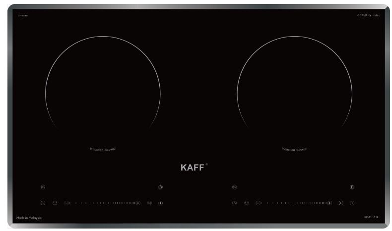 1. Bếp từ Kaff KF-FL101II gồm 2 vùng nấu với tổng công suất 4000W