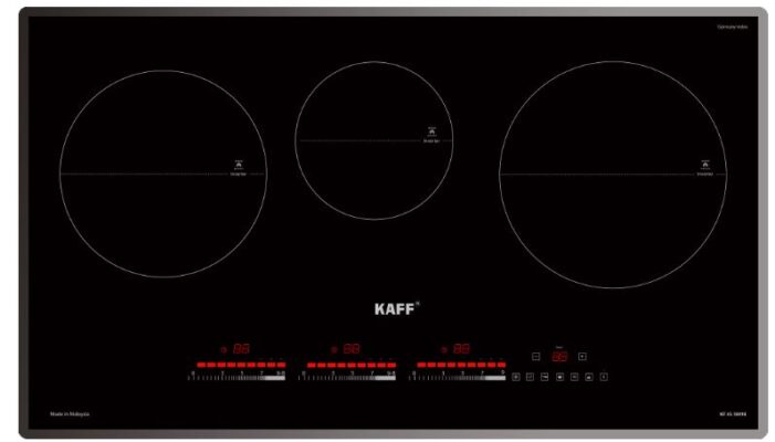 1. Bếp từ Kaff KF-IG3001II gồm 3 vùng nấu có tổng công suất 5500W