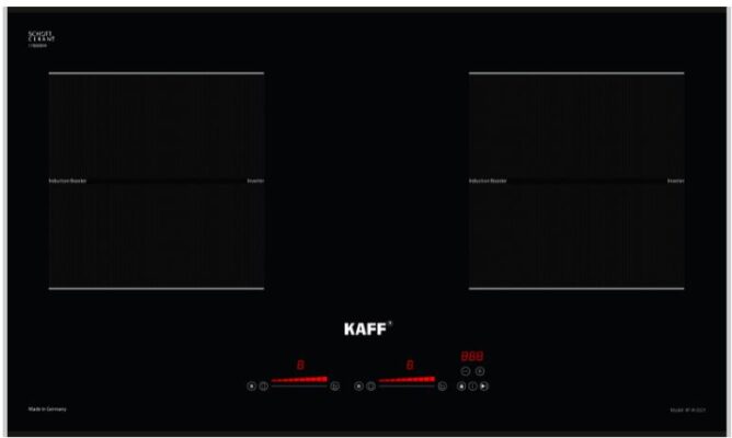 1. Bếp từ Kaff KF-IH202II gồm 2 vùng nấu với tổng công suất 4000W