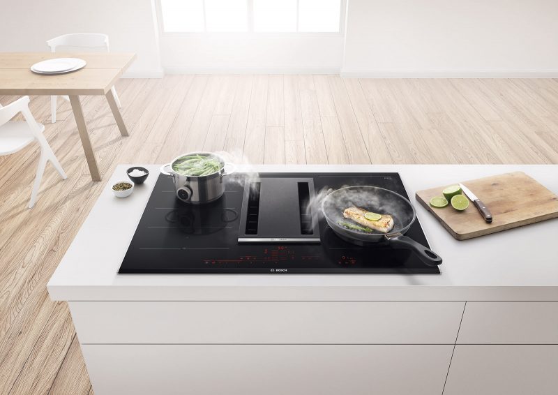 Bếp Từ Kết Hợp Hút Mùi Bosch PXX875D34E 8 4. Công suất nấu ăn nhanh chóng.