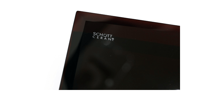 Mặt kính mà bếp sử dụng là dòng Schott đến từ Đức.
