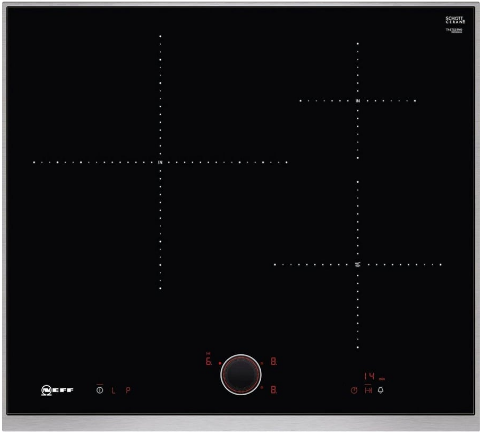 1. Bếp từ Neff T46TS31N0 có thiết kế linh hoạt với 3 vùng nấu