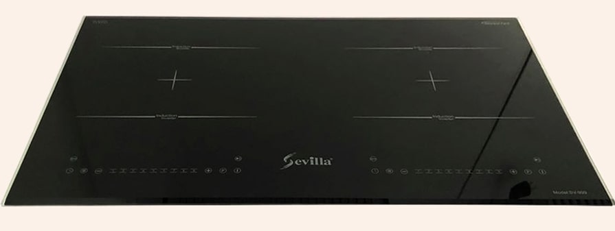 2. Bếp từ đôi Sevilla SV 999 gồm 2 vùng nấu với tổng công suất là 4000W
