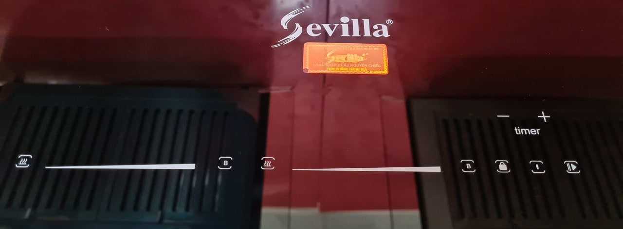 6. Bếp từ Sevilla SV-T55 sử dụng bảng điều khiển cảm ứng dạng trượt Slide hiện đại