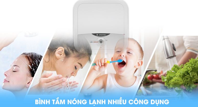 Bình nóng lạnh Ariston 15 AN2 15 RS 2.5 FE - DMX 12 Đa công dụng cho gia đình