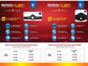 3. Rossi Rubis giúp tiết kiệm điện năng và an toàn tuyệt đối cho người sử dụng.