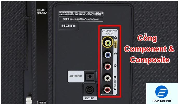 Tổng hợp các cổng kết nối trên tivi đầy đủ nhất | A-Z 8 Cổng kết nối Component tích hợp Composite
