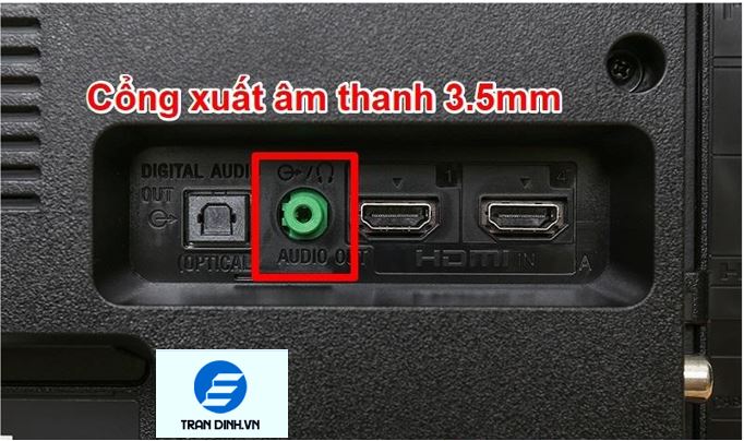 Tổng hợp các cổng kết nối trên tivi đầy đủ nhất | A-Z 11 Cổng âm thanh Audio Out 3.5 mm