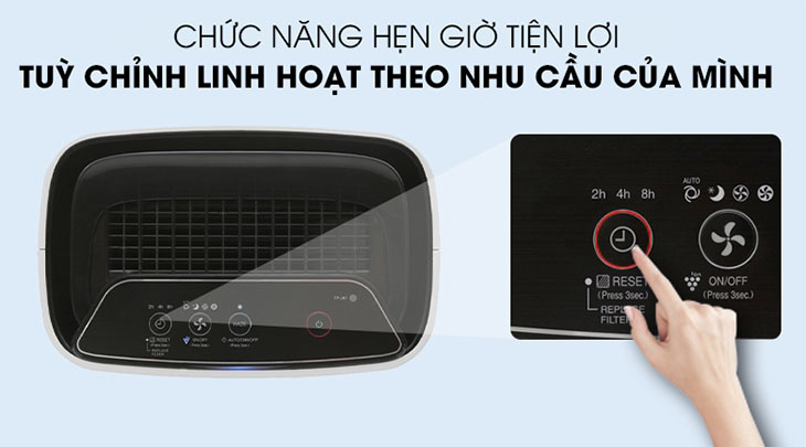Các tiêu chí cần biết trước khi mua máy lọc không khí sử dụng 17 Hẹn giờ tắt, mở tiện lợi vào ban đêm