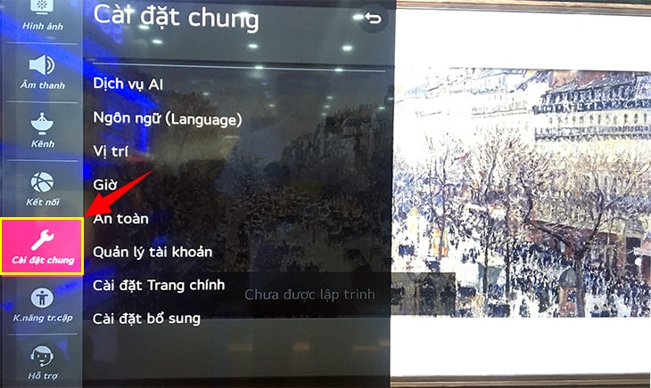 Cách cài đặt thời gian, múi giờ trên Smart tivi LG【 A đến Z 】 3 Bước 3: