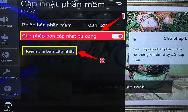 Cách cập nhật phần mềm hệ thống cho Smart tivi LG 21 2 Hướng dẫn cách cập nhật phần mềm hệ thống cho Smart tivi LG