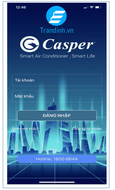 Hướng dẫn đăng ký bảo hành điều hoà Casper mới nhất 2 Bước 2: Đăng ký tài khoản