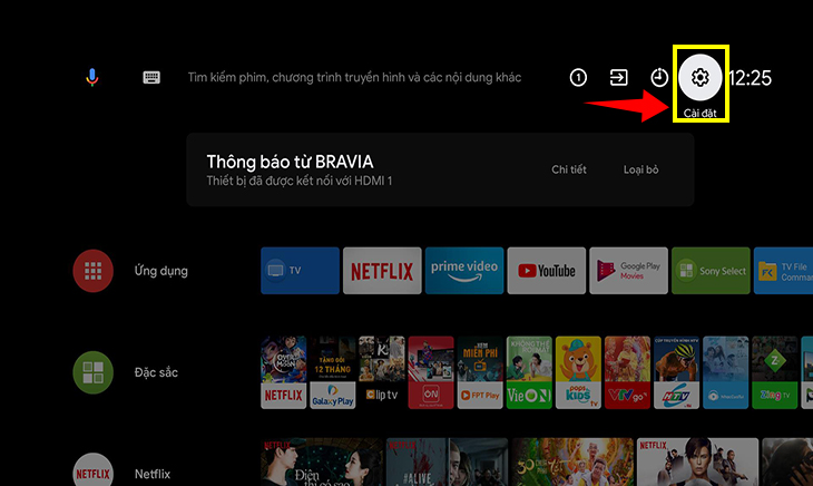 Chọn "Cài đặt".