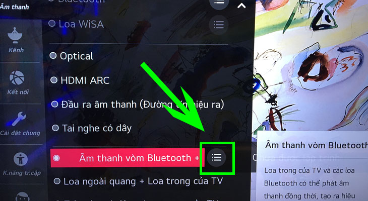 Hướng dẫn cách kết nối loa bluetooth trên Smart tivi LG