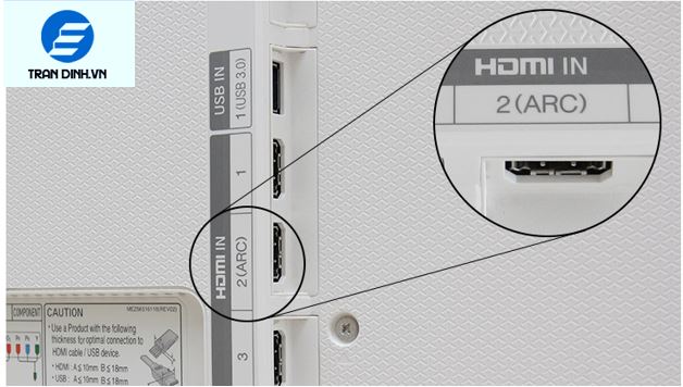 Kết nối qua cổng HDMI (ARC)
