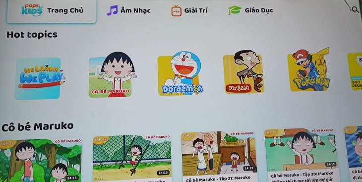 Cách kích hoạt và sử dụng ứng dụng Pops Kids trên tivi Samsung 5 Bước 3: