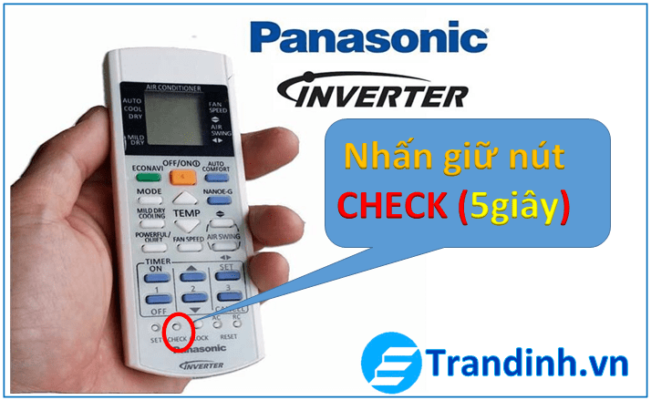 Cách kiểm tra mã lỗi điều hòa Panasonic bằng điều khiển