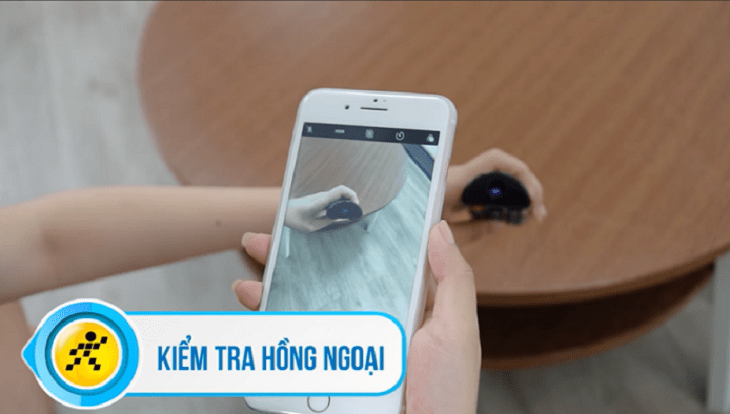 3 Kiểm tra tín hiệu hồng ngoại từ remote