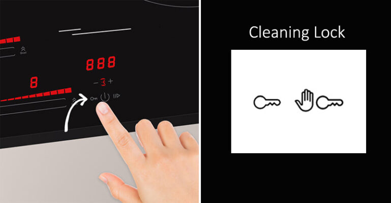 Mở khóa khi bếp từ Bosch đang ở chế độ an toàn