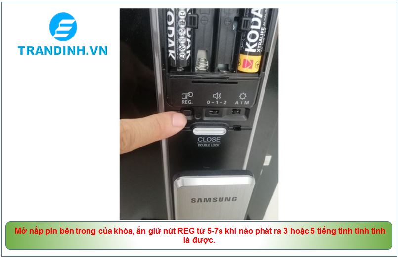 Hướng dẫn các bước Reset lại khóa cửa điện tử Samsung