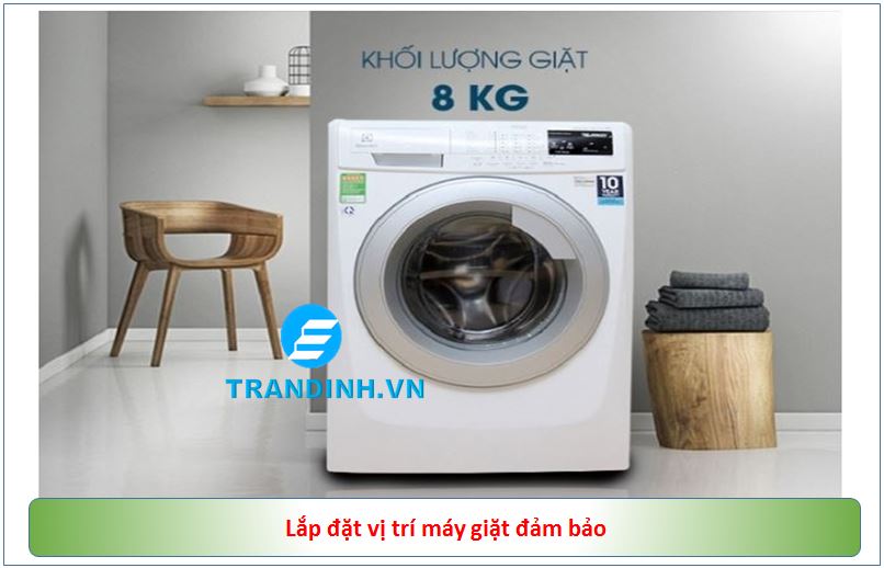 Chọn vị trí đặt máy giặt