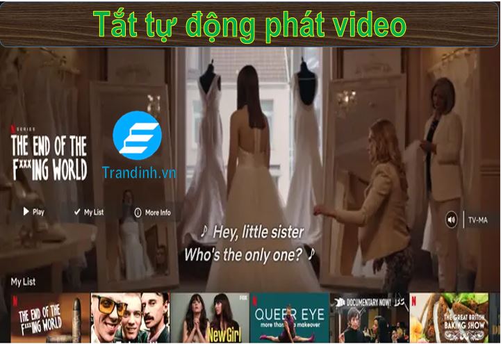 Tắt tự động phát Video 