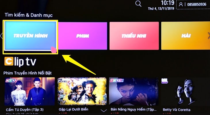 Hướng dẫn cách sử dụng ứng dụng ClipTV trên Smart tivi LG