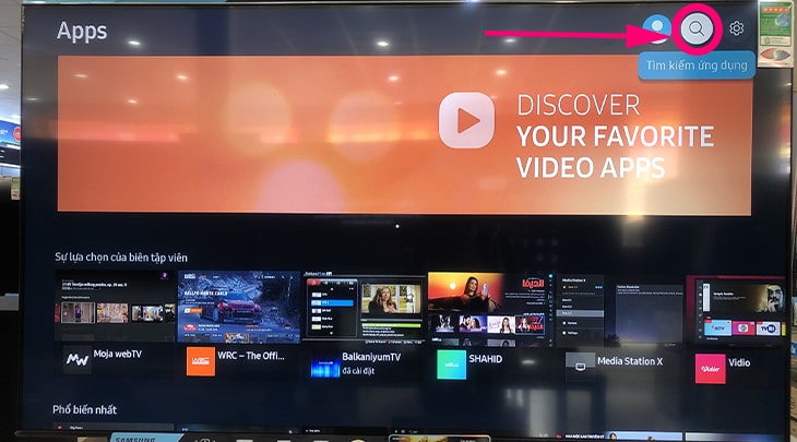 Cách sử dụng ứng dụng ClipTV trên Smart tivi Samsung 3 Bước 3: