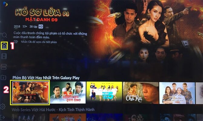 Hướng dẫn cách sử dụng ứng dụng Galaxy Play (Flim ) trên Smart tivi LG