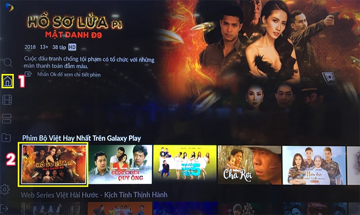 Hướng dẫn cách sử dụng ứng dụng Galaxy Play (Flim ) trên Smart tivi LG