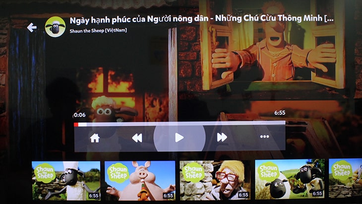 Giao diện khi xem video.