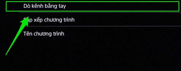 Cách sửa lỗi tivi không dò được kênh, mất Kênh chi tiết A ->Z 5 Sử dụng chế độ dò kênh thủ công