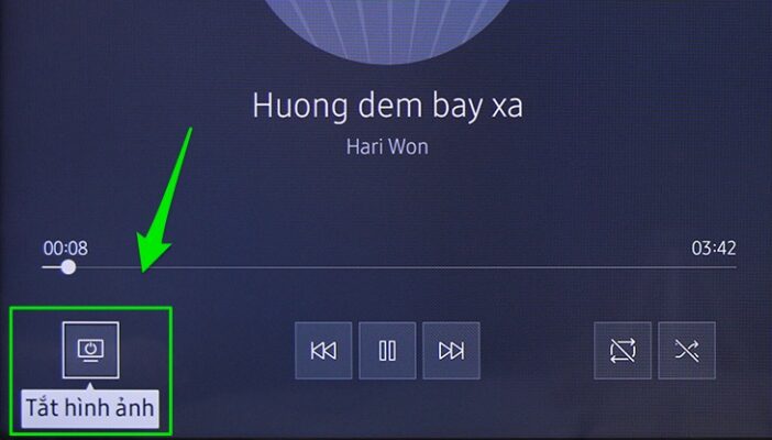 Hướng dẫn cách tắt màn hình tivi khi đang nghe nhạc