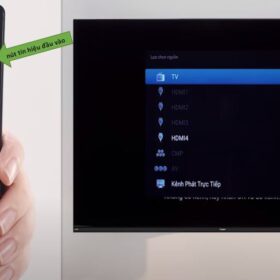 Hướng dẫn cách trình chiếu điện thoại lên Smart Tivi Casper