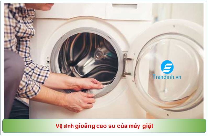 Cách vệ sinh máy giặt cửa ngang tại nhà 9 Vệ sinh gioăng cao su của máy giặt