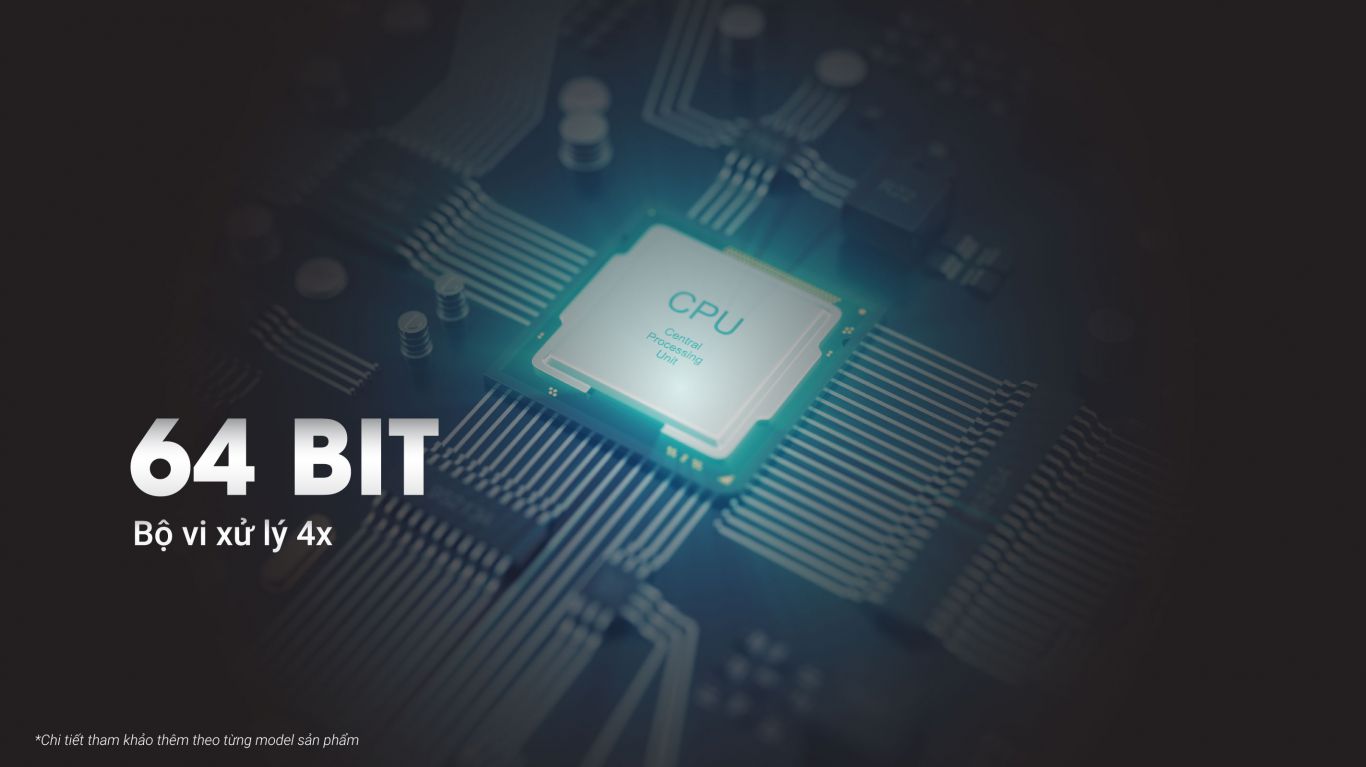 Dòng tivi Casper giá rẻ này có sử dụng bộ vi xử lý4 nhân/ Ram 768MB/ ROM 4.0GB tiên tiến